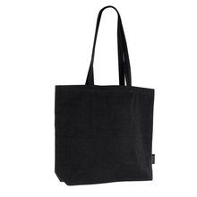 Bolsa de hombro de algodón reciclado Negro