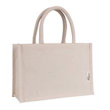 Bolsa mini de algodón reciclado 220 gr/m2 Natural