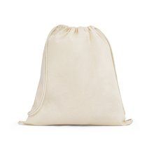 Bolsa mochila de algodón 140 g/m² Natural Claro