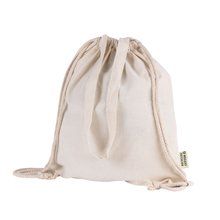 Bolsa mochila de algodón reciclado Natural