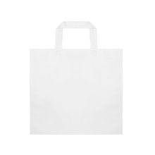 Bolsa non-woven 80g/m² con asas cortas Blanco Talla Única Adulto