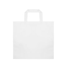 Bolsa non-woven 80g/m² con asas cortas Blanco