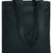 Bolsa non-woven de asas largas Negro