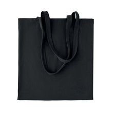 Bolsa de pana 220 gr con asas largas Negro