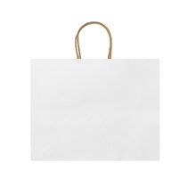 Bolsa de papel con asas reforzadas Blanco Talla Única Adulto