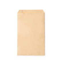 Bolsa de papel mediana con solapa adhesiva Crudo