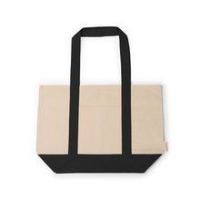 Bolsa de playa de algodón reciclado 280 g/m² Negro