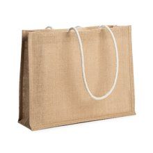 Bolsa de playa de yute Crudo Talla Única Adulto