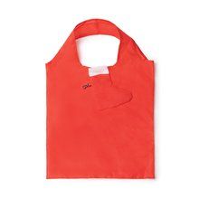 Bolsa plegable con asas y mosquetón Rojo