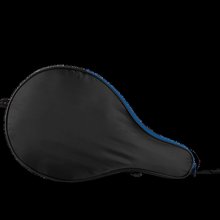 Bolsa portarraquetas de poliéster reciclado Black / Royal Blue