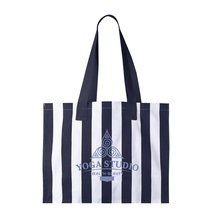 Bolsa a rayas de algodón reciclado