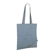 Bolsa reciclada y plegable Azul