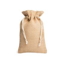 Bolsa saco de presentación en yute natural Crudo