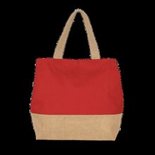 Bolsa shopper con cierre de presión Arandano Red / Natural