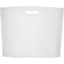 Bolsa TNT con fuelle en la base Blanco 40x30x10cm