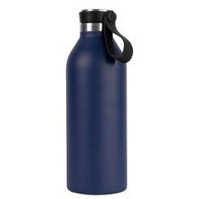 Botella 500 ml de acero reciclado con asa Azul Marino