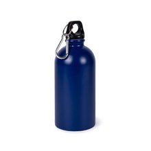 Botella 500 ml acero reciclado con mosquetón Azul
