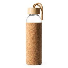 Botella de cristal con funda de corcho Crudo Talla Única Adulto