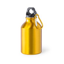 Botella deportiva personalizada de aluminio con mosquetón (330 ml) Ama