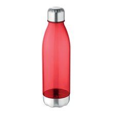Botella deportiva personalizada de tritán sin BPA (600 ml) Rojo Transparente