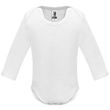 Body bebé manga larga Blanco 9 Meses