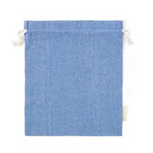 Bolsa de Algodón Eco con Cordón Azul