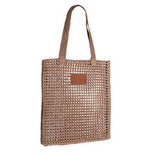 Bolsa fabricada en papel de rafia Marrón