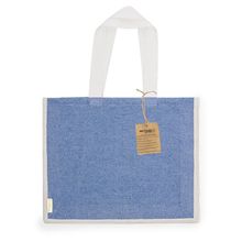 Bolsa Bicolor de Algodón y Yute 8Kg Azul