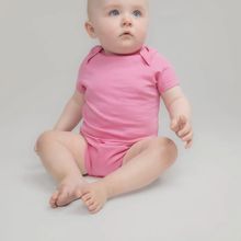 Body de bebé algodón orgánico Bright Pink 0/3M
