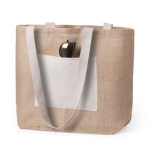 Bolsa de playa ecológica de yute y algodón Natu