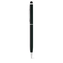 Bolígrafo Giratorio Aluminio Táctil Negro