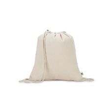 Bolsa mochila algodón reciclado 180 g/m² Natural Claro