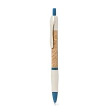 Bolígrafo Ecológico de Trigo y Corcho Azul