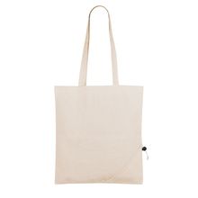 Bolsa reciclada plegable en forma de fresa Natural