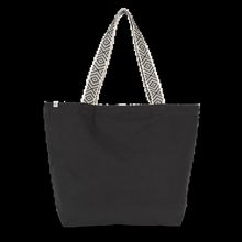 Bolsa de compras con las asas estampadas Black Night / Ethnic Black