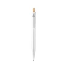 Bolígrafo con pulsador Blanco Tinta Azul