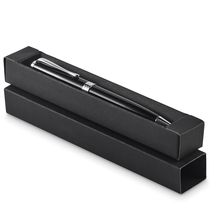 Bolígrafo de acero inoxidable en caja Negro