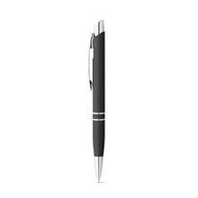 Bolígrafo de aluminio engomado Negro