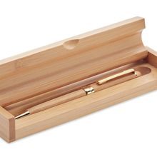 Bolígrafo Giratorio de Bambú Madera