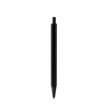 Bolígrafo hexagonal metálico Negro Tinta Azul
