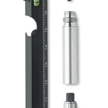 Bolígrafo Multifunción Inox con LED Negro