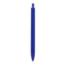 Bolígrafo pulsador de ABS mate Azul