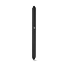 Bolígrafo con punta táctil de silicona Negro