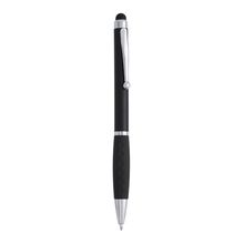 Bolígrafo con puntero táctil Negro Tinta Azul