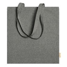 Bolsa de algodón 100% de asas largas Negro