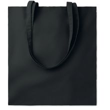 Bolsa Algodón 140g Asas Largas Negro