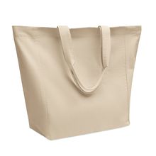 Bolsa de algodón 220 gr/m² con asas cortas Beig