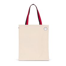 Bolsa de algodón con asas contrastadas Natural