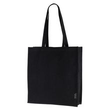 Bolsa de algodón con asas largas Negro