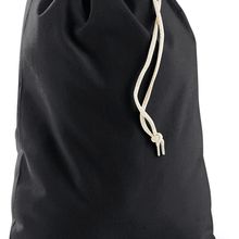 Bolsa algodón con cordones ajustables Black Xxs